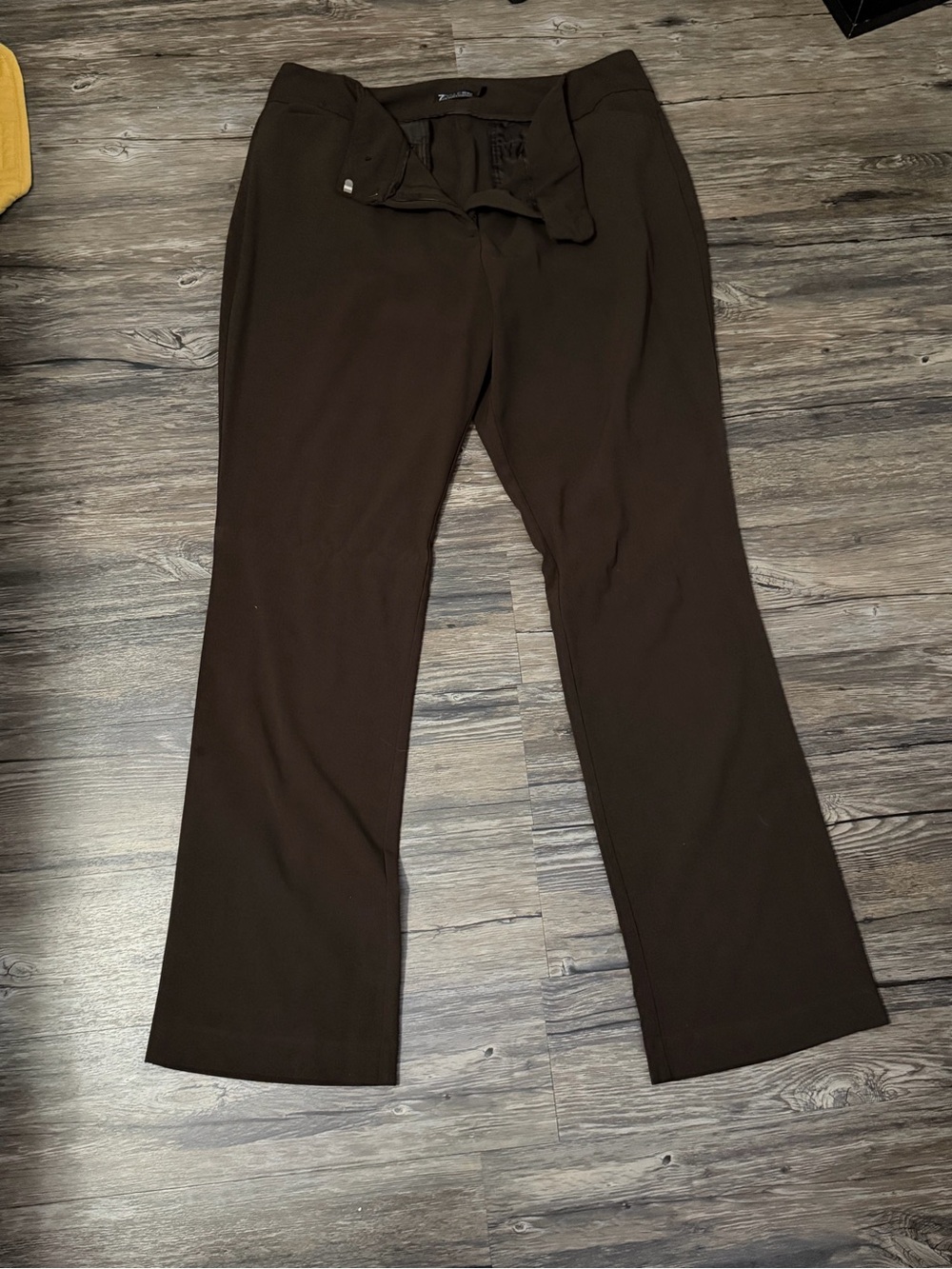 New York & Company Olive, Brown & Royal Blue Dress Trousers Trio - Picture 2 of 4